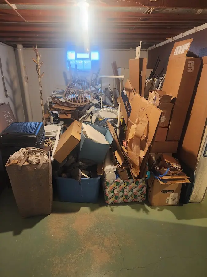 Roll-off dumpster container at job site for Concrete Dumpster Rental in Giddings